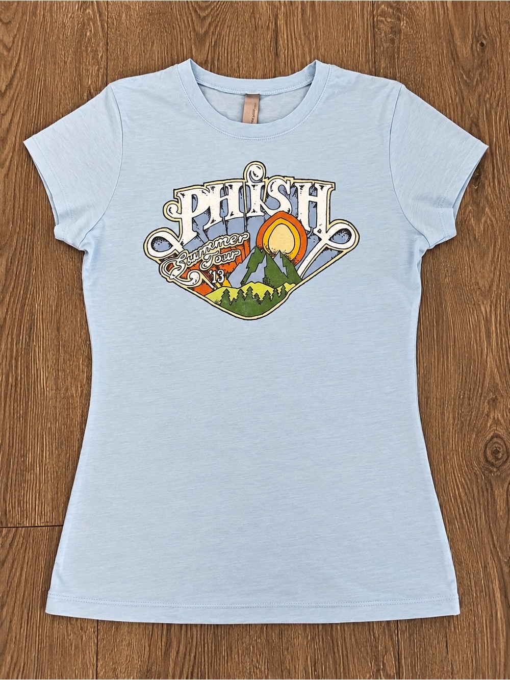 Phish Summer Tour 2013 Vintage Concert T Shirt Blue Size M Runs Small